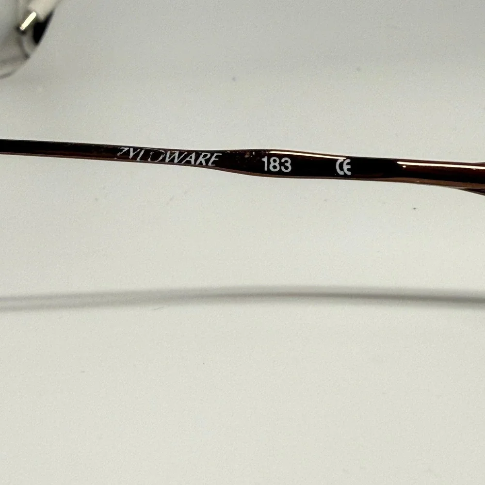 Gloria Vanderbilt M17 Eyeglass Frames Zyloware Oval  Bronze Metal 183 24073